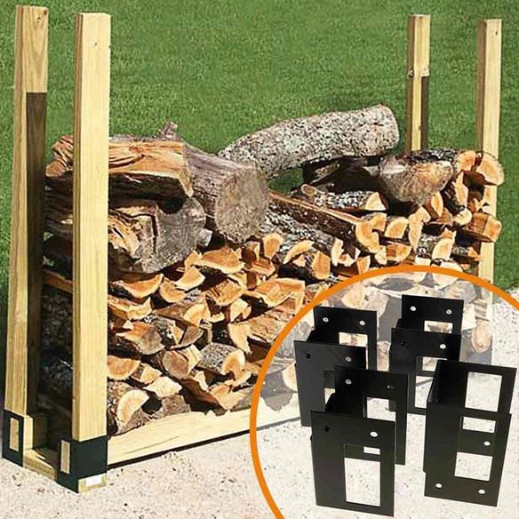 Create your own Cost Effective DIY Firewood Rack with Stack-N-Store Brackets
