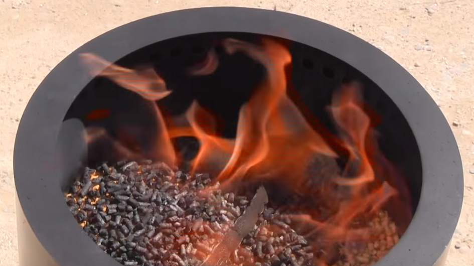 The Small But Mighty Flame Genie Pellet Fire Pit