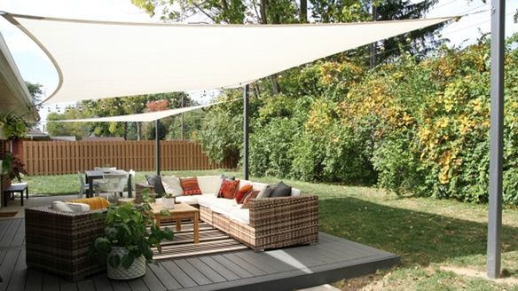 Shade your Outdoor Living Areas with the Convenience of a Shade Sail