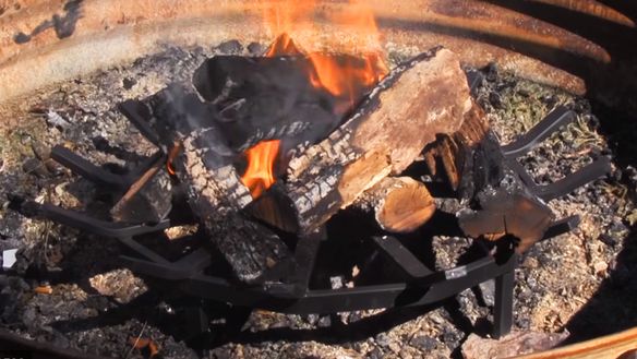 Start a Campfire Faster with the use of a Fire Pit Grate