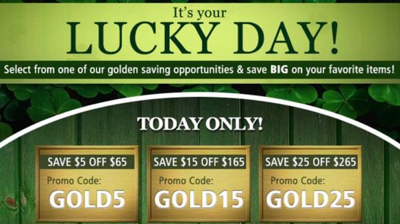 It Is Your Lucky Day! Enjoy This St Pattys Day Promotion
