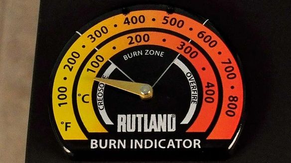 Monitor The Burning Efficiency of Your Wood Stove with Rutland's Magnetic Wood Stove Thermometer