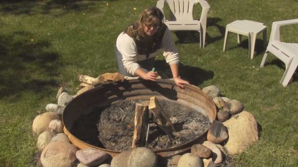 Build a Fire with the IncinerGrate Tee Pee Fire Pit Grate by FirEase