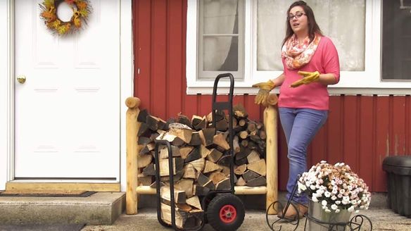 Product Review of the WoodEze Firewood Cart with Heavy Duty Wheels
